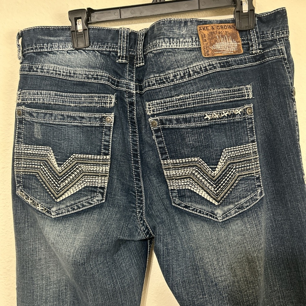Men's Bootcut Jeans - Indigo - Picture 5 of 7